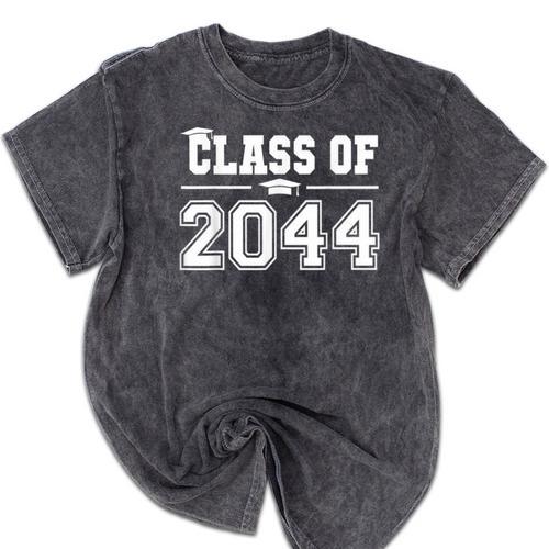 Class Of 2044 Grow With Me First Day Of School Graduation Mineral Wash Tshirts - Best Gift Smart