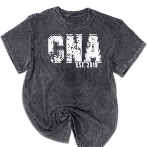 CNAs Graduation Shirt CNA Est 2019 Mineral Wash Tshirts - Best Gift Smart