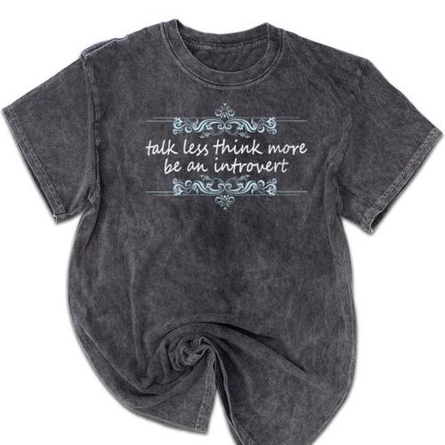 Cute Introvert Shy Person Quote Anti-Social Inner Strength Mineral Wash Tshirts - Raresse
