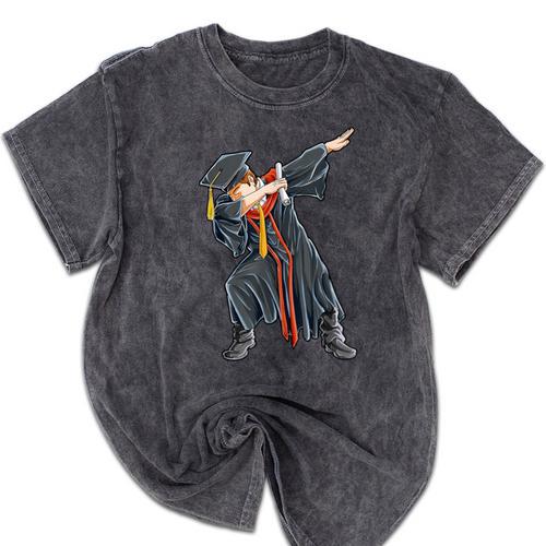Dabbing Graduation Class Of 2020 Men Boys Kids Graduates Mineral Wash Tshirts - Best Gift Smart
