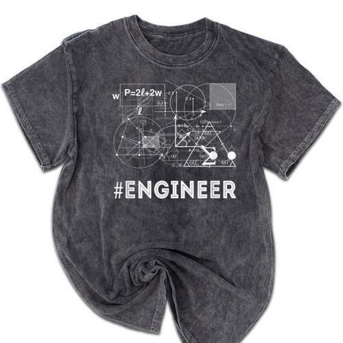 ENGINEER MATH COLLEGE GIFT IDEA GRADUATION T-SHIRT GRAPHIC Mineral Wash Tshirts - Best Gift Smart