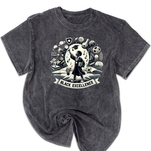 Excellence Graduation Black History Month Inspiring Mineral Wash Tshirts - Best Gift Smart