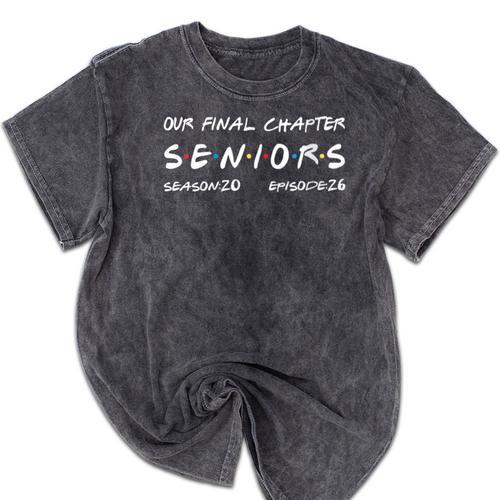 Our Final Chapter Seniors 2026 Graduation Senior 2026 Mineral Wash Tshirts - Best Gift Smart