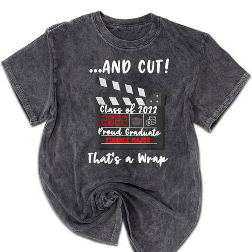 Finance Major Graduation Class Of 2022 Graduate Finance Mineral Wash Tshirts - Best Gift Smart