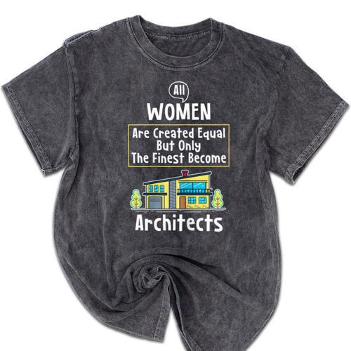 The Finest Architect For Graduation Women Mineral Wash Tshirts - Best Gift Smart