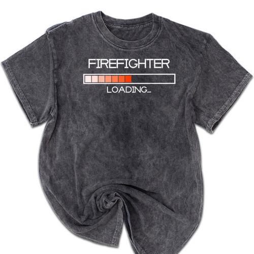 Firefighter Fire Resque Team By Bezra Future Firefighter Loading Fireguard Fireman Graduation Mineral Wash Tshirts - Best Gift Smart