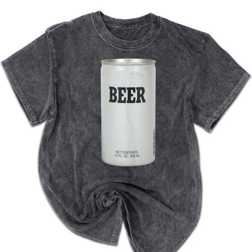 Generic Beer 1980s 80s Nostalgia Mineral Wash Tshirts - Figerry