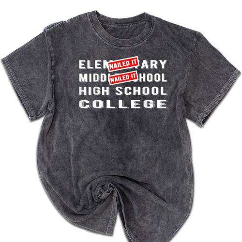 Goodbye 8th Grade Graduate Middle School Graduation Mineral Wash Tshirts - Best Gift Smart