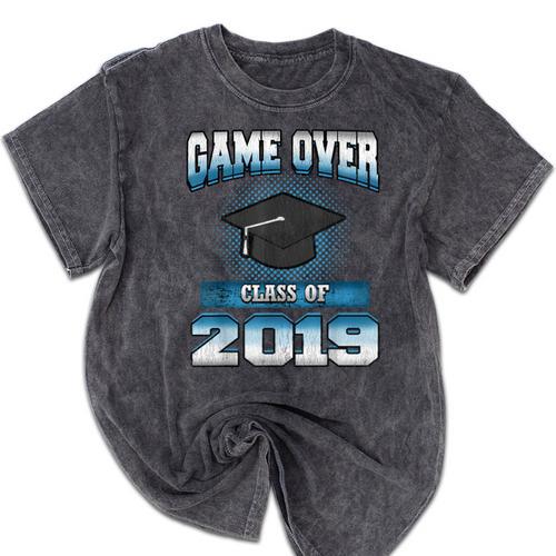 Graduation Shirt Class Of 2019 High School College Mineral Wash Tshirts - Best Gift Smart