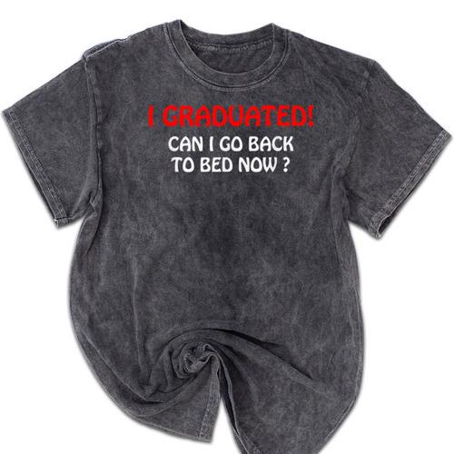 Graduation Shirt College Graduation Ideas 2024 Mineral Wash Tshirts - Best Gift Smart