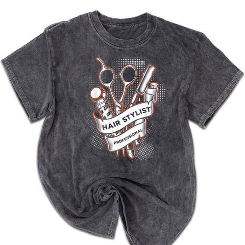 Hairdresser Gift Idea Graduation Tattoo Craft Hairstylist Mineral Wash Tshirts - Best Gift Smart
