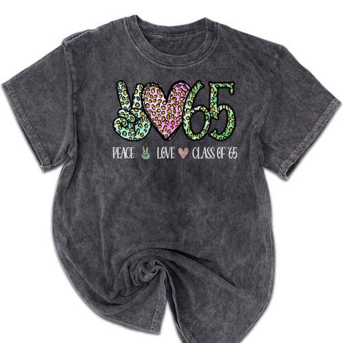 High School Class Of 1965 Shirt Graduation Class Reunion Mineral Wash Tshirts - Best Gift Smart
