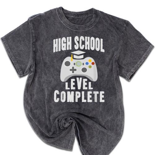 High School Graduation Shirt Gamer Graduation Mineral Wash Tshirts - Best Gift Smart