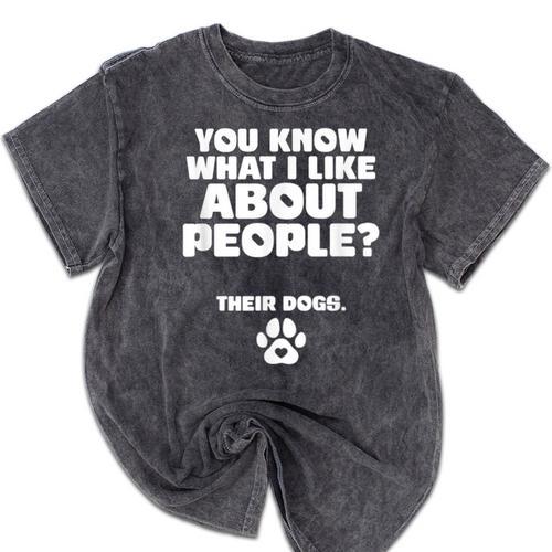 Introvert Animal Dog Owner Mineral Wash Tshirts - Raresse