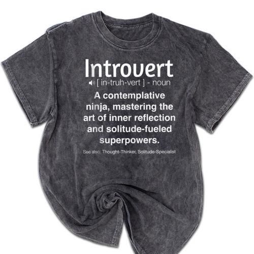 Introvert Mineral Wash Tshirts - Raresse