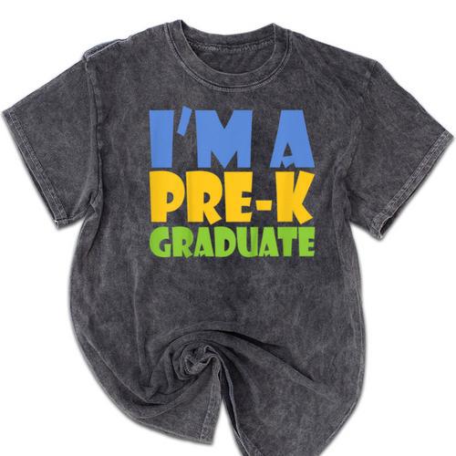 Kids Pre-K Graduate Shirt For Graduation 2018 Mineral Wash Tshirts - Best Gift Smart