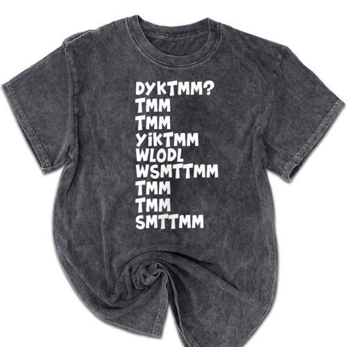 Do You Know The Muffin Man DYKTMM Nostalgia Quote Mineral Wash Tshirts - Figerry