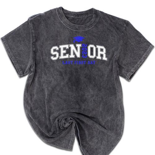 My Last First Day Senior 2023 Back To School Graduation 2023 Mineral Wash Tshirts - Best Gift Smart