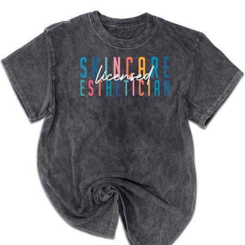 Licensed Skin Esthetician Graduation Skin Esthetician Mineral Wash Tshirts - Best Gift Smart