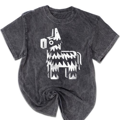 Lone Vibes Celebration Individualistic Introvert Party Mineral Wash Tshirts - Raresse
