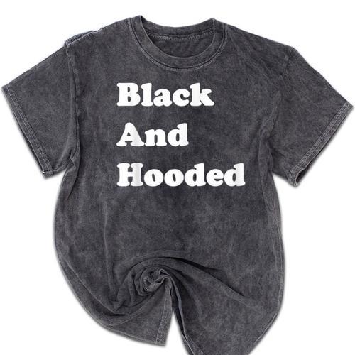 Masters Degree Graduation And Hooded T-Shirt Mineral Wash Tshirts - Best Gift Smart