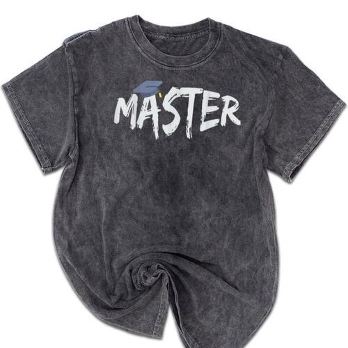 Masters Degree Master Graduation Graduate School Mineral Wash Tshirts - Best Gift Smart