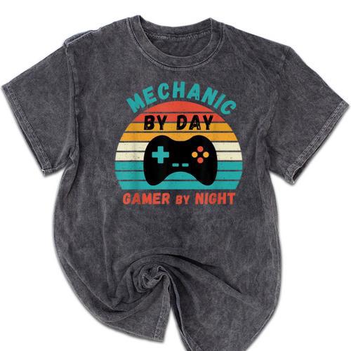 Mechanic Birthday For Graduation Or Christmas Mineral Wash Tshirts - Best Gift Smart