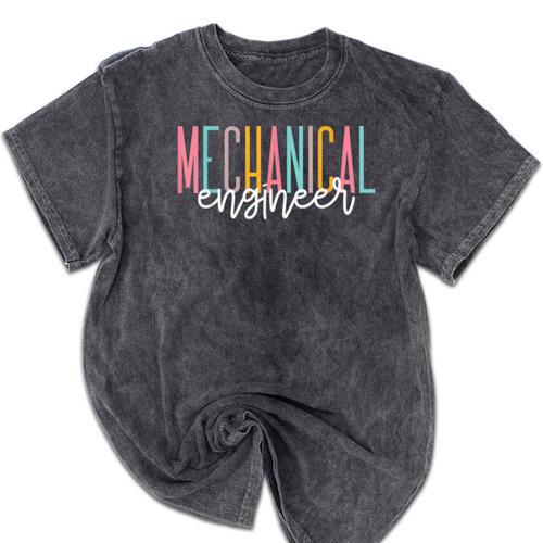 Mechanical Engineer Graduation Engineer Student Engineering Mineral Wash Tshirts - Best Gift Smart