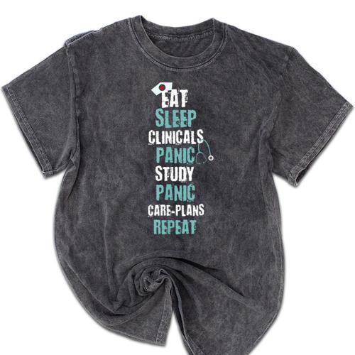 Nursing Student Nurse Life Graduation Shirt Mineral Wash Tshirts - Best Gift Smart