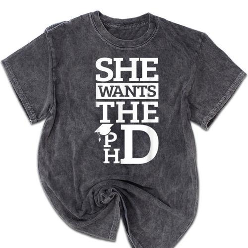 PhD Doctorate Husband Boyfriend PhD Graduation Mineral Wash Tshirts - Best Gift Smart
