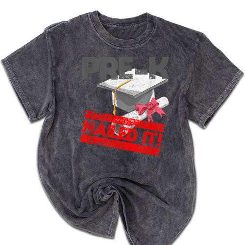 Pre-K Graduation Shirt Preschool Graduation T Shirt Mineral Wash Tshirts - Best Gift Smart