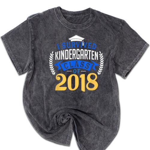 Pre School Graduation Shirts Graduate Grad 2018 Mineral Wash Tshirts - Best Gift Smart