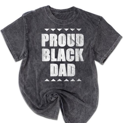 Proud Dad Father's Day Graduation Holiday Mineral Wash Tshirts - Best Gift Smart