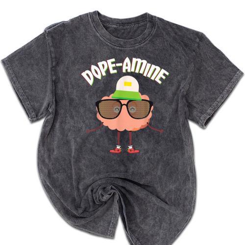 Psychology Major PsyD PhD 2024 Dopamine Graduation Mineral Wash Tshirts - Best Gift Smart