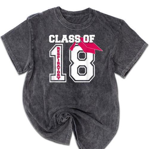 Respiratory Therapist Graduation Class Of 2018 Women RT Mineral Wash Tshirts - Best Gift Smart