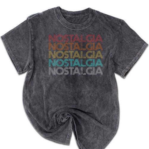 Retro Vintage Nostalgia Mineral Wash Tshirts - Figerry
