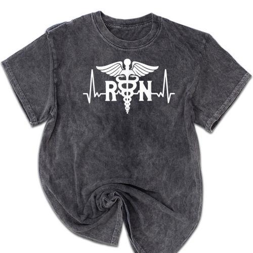 RN Nursing Registered Nurse Graduation Mineral Wash Tshirts - Best Gift Smart