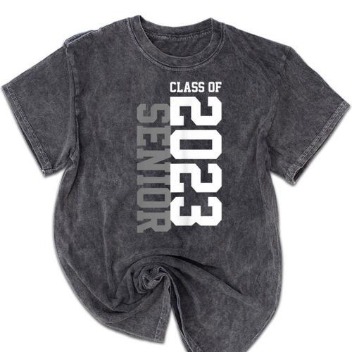 Senior 2023 Senior 23 Senior Class Of 2023 Graduation Done Mineral Wash Tshirts - Best Gift Smart