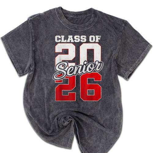 Senior 2026 Class Of 2026 Graduation 2026 Senior 26 Graduate Mineral Wash Tshirts - Best Gift Smart