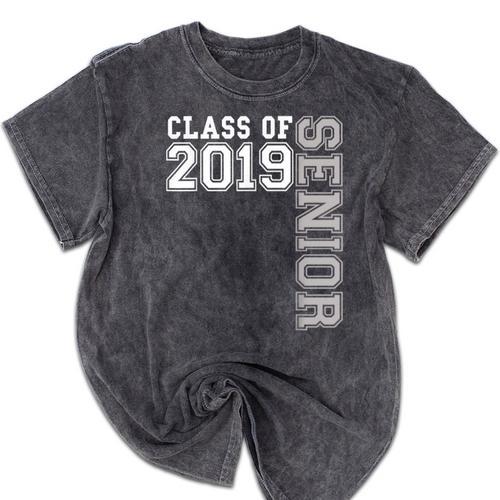 Senior Class Of 2019 19 Shirt High School Graduation Mineral Wash Tshirts - Best Gift Smart