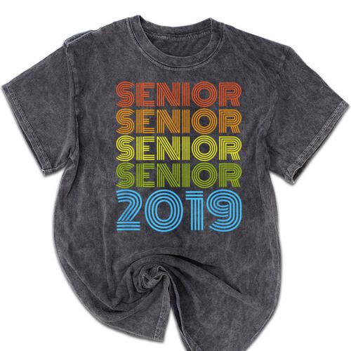 SENIOR CLASS 2019 T SHIRT High School Graduation Mineral Wash Tshirts - Best Gift Smart