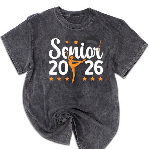 Senior Dancer 2026 Graduation Dance Senior 2026 Mineral Wash Tshirts - Best Gift Smart