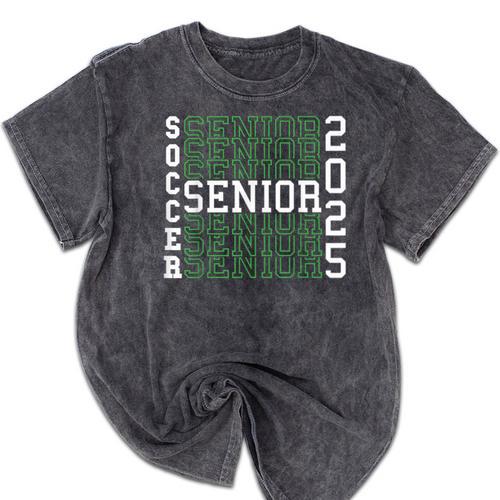 Soccer Senior Night Soccer Senior 2025 Graduation 45 Mineral Wash Tshirts - Best Gift Smart