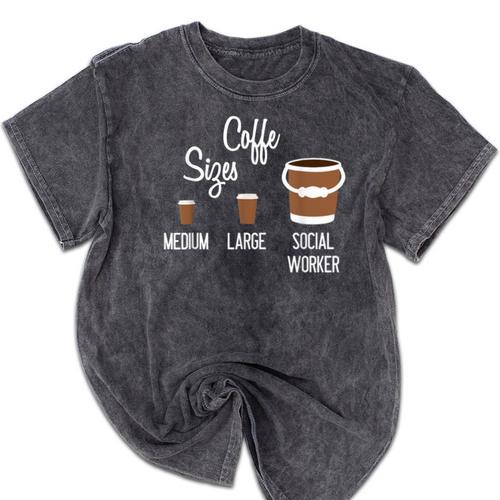 Social Work s Coffee Graduation Social Worker Mineral Wash Tshirts - Best Gift Smart