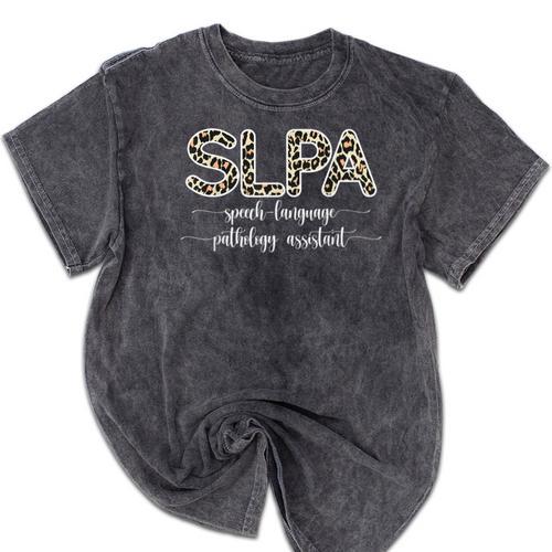 Speech Therapy Graduation For SLPA Therapist Mineral Wash Tshirts - Best Gift Smart