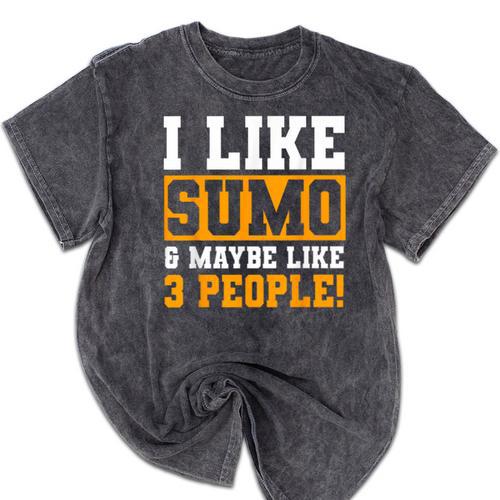 Sumo Wrestling Introvert Wrestler Sumotori Japanese Sport Mineral Wash Tshirts - Raresse