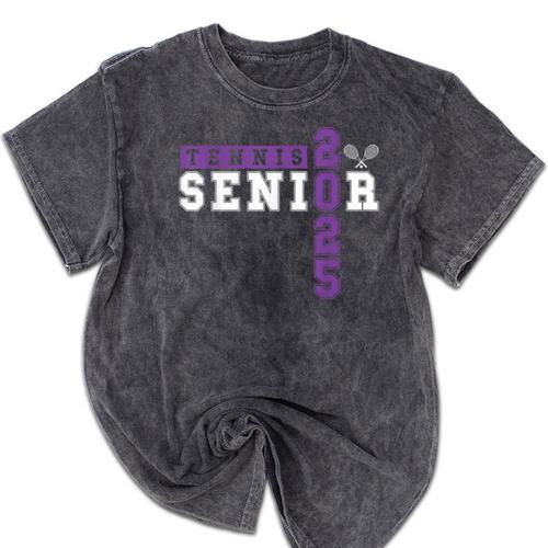 Tennis Senior Night Tennis Senior 2025 Graduation 43 Mineral Wash Tshirts - Best Gift Smart