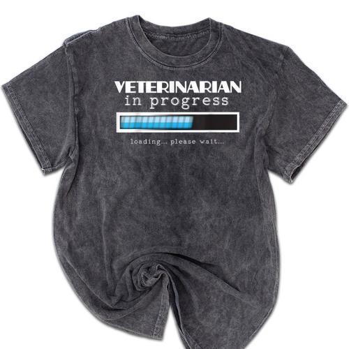Veterinarian Progress Vet Graduation DVM Mineral Wash Tshirts - Best Gift Smart