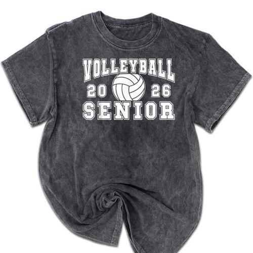 Volleyball Senior Night Volleyball Senior 2026 Graduation 1 Mineral Wash Tshirts - Best Gift Smart