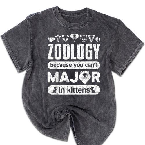Zoology Major Graduation Zoology Quote Mineral Wash Tshirts - Best Gift Smart